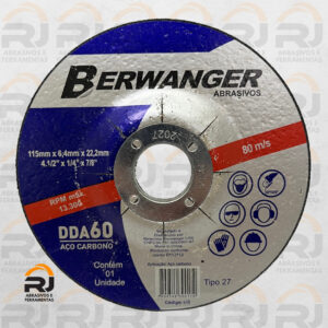 DISCO DE DESBASTE - 230 x 6,4 x 22MM - BERWANGER