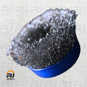 ESCOVA COPO AÇO CARBONO AÇO ONDULADO