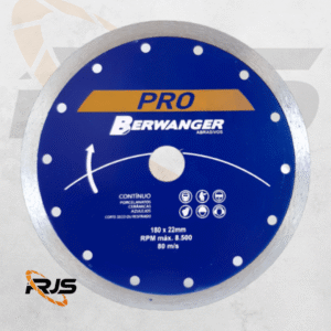 DISCO DIAMANTADO - 180MM X 22MM - CONTÍNUO
